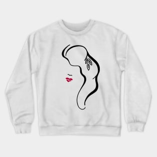 Red Lips Crewneck Sweatshirt